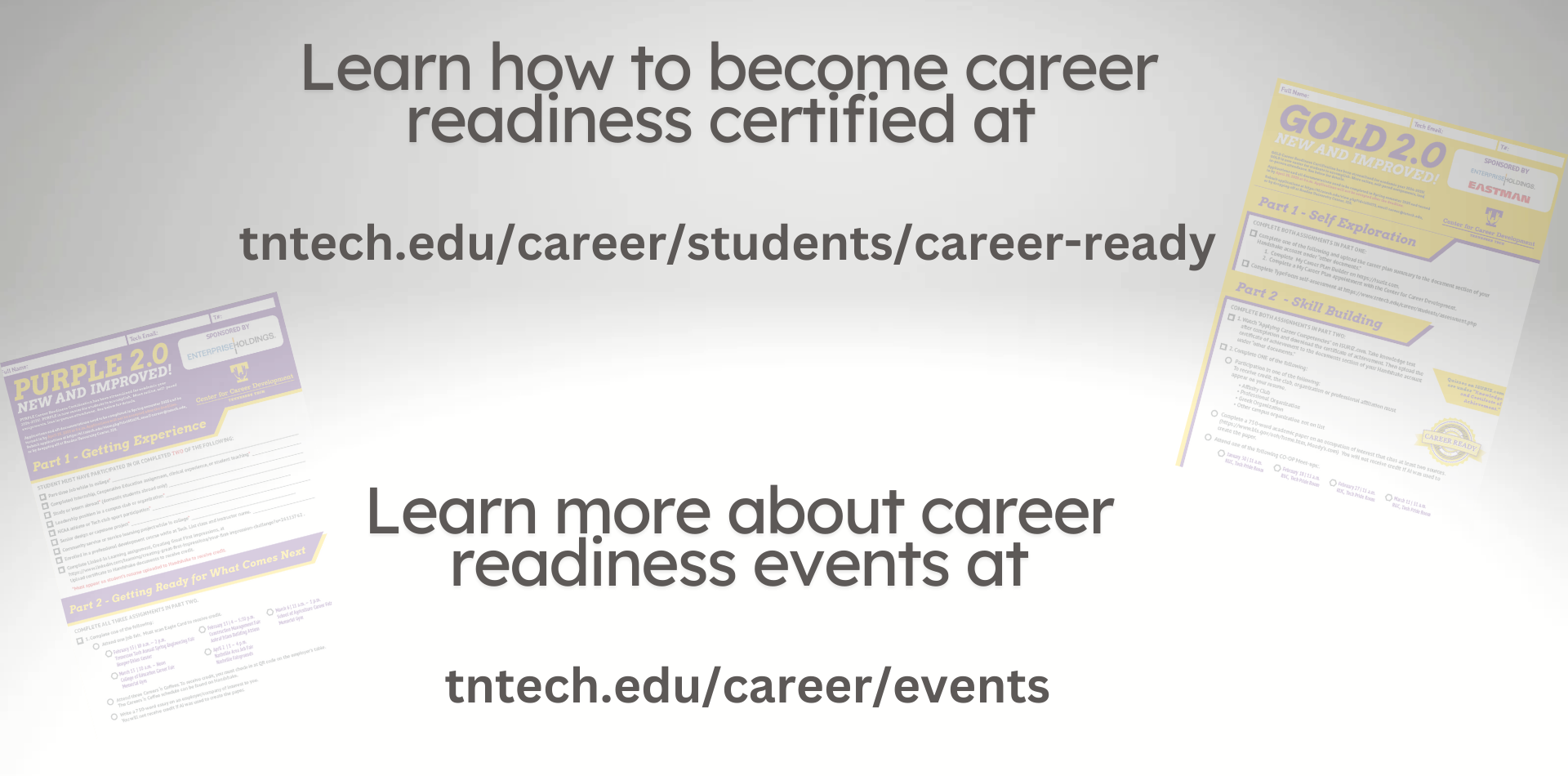 Find out more about career readiness at tntech.edu/career/students/career-ready