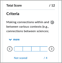 Figure: Click more to display the complete text for the rubric description. Jan. 2025