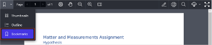 Figure: Before this update, instructors could click Bookmarks to add bookmarks to pages of a PDF. However, these bookmarks were not saved