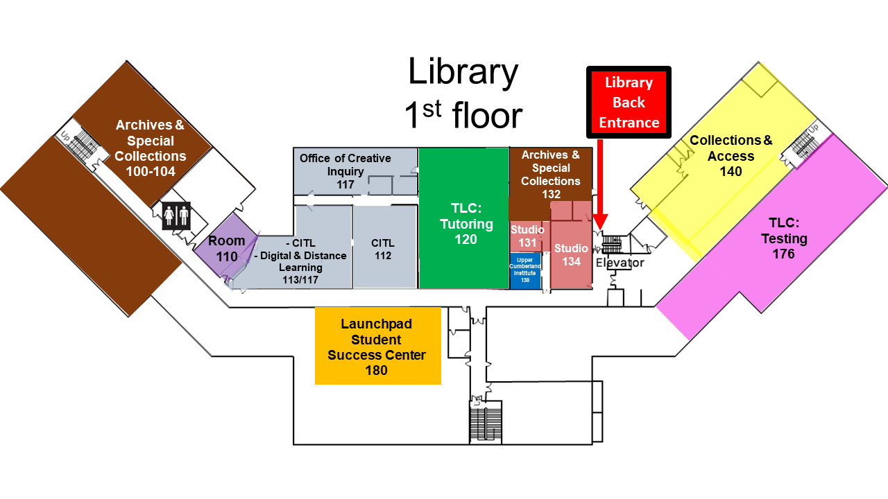 Library First Floor Map