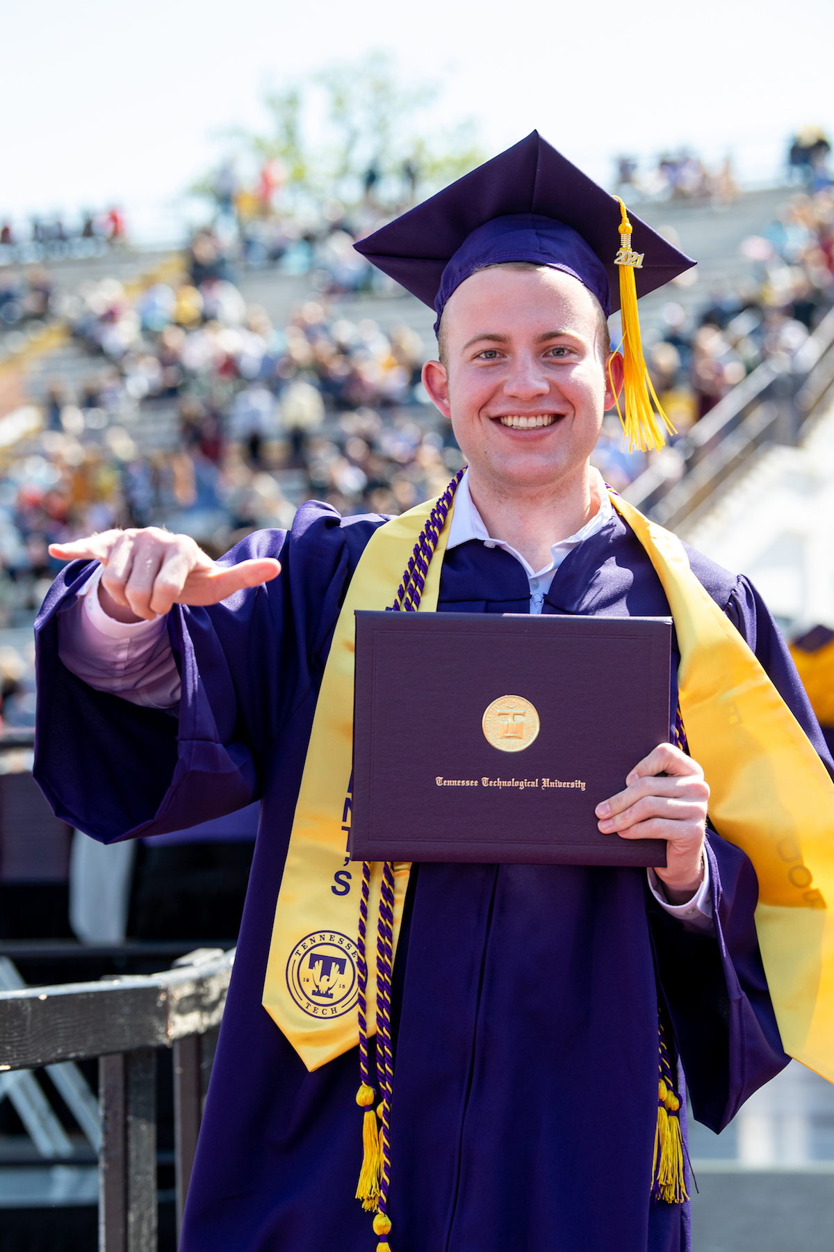 On a picturesque day in the Upper Cumberland, more than 1,330 degrees were confirmed during commencement ceremonies in an outdoor celebration at Tucker Stadium.