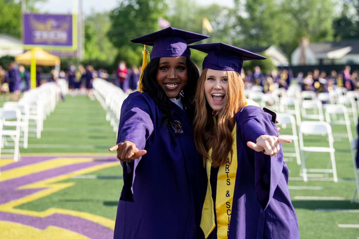 On a picturesque day in the Upper Cumberland, more than 1,330 degrees were confirmed during commencement ceremonies in an outdoor celebration at Tucker Stadium.