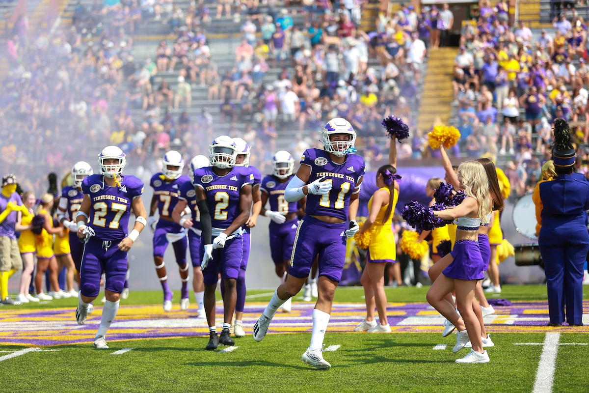 Football players on the field